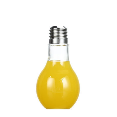 Бутылка напитка формы электрической лампочки стеклянная с емкостью крышки/клиента солом поставщик
