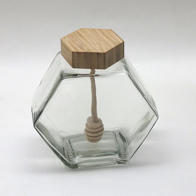 Дриппер пустой емкости опарника 12оз бака опарника меда шестиугольника стеклянной деревянный бамбуковый поставщик