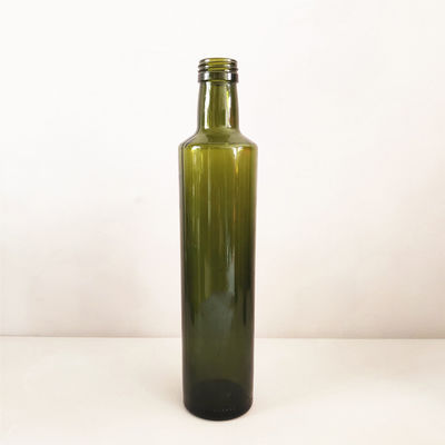 Янтарная темная ая-зелен стеклянная бутылка оливкового масла круглая/квадрат сформировала легкое для использования поставщик