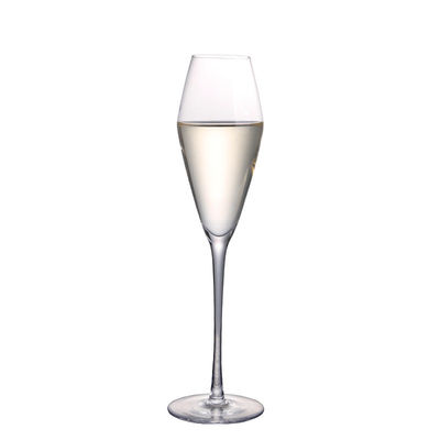 Роскошные стекла каннелюры Шампани кристаллических бокалов длинные происходить неэтилированные поставщик