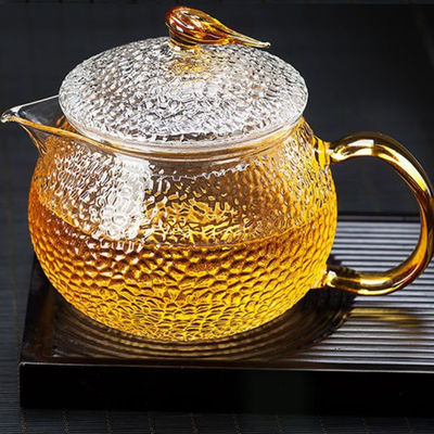 Высокотемпературный устойчивый чайник боросиликатного стекла, стеклянный набор чайника цветка фильтра поставщик