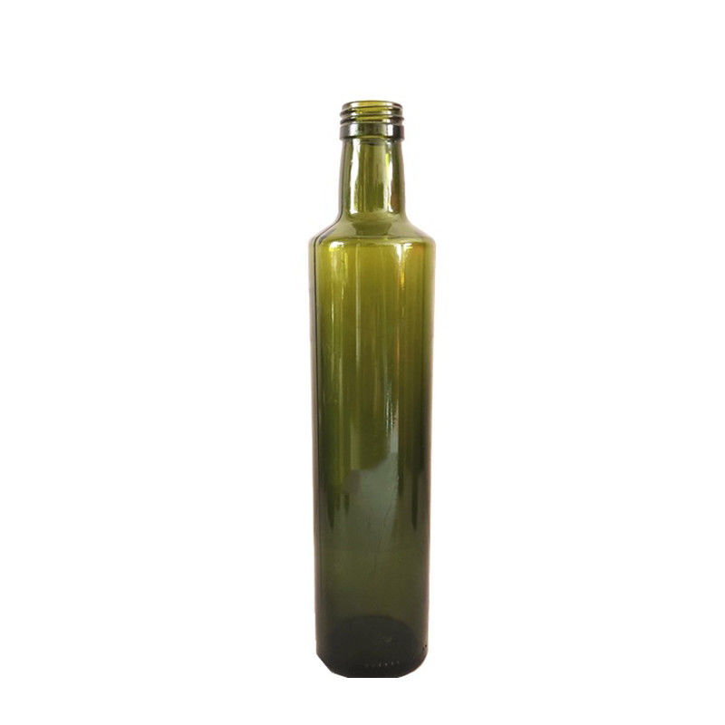 Янтарная темная ая-зелен стеклянная бутылка оливкового масла круглая/квадрат сформировала легкое для использования поставщик