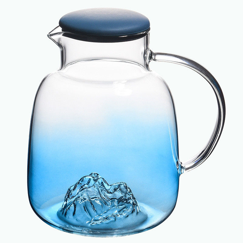 Кувшин воды выдувного стекла руки напитка 1800мл сока поставщик