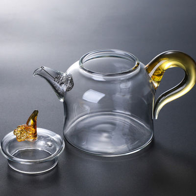 красочный ясный стеклянный чайник 280мл с съемным чайником боросиликата дизайна Инфузер уникальным поставщик
