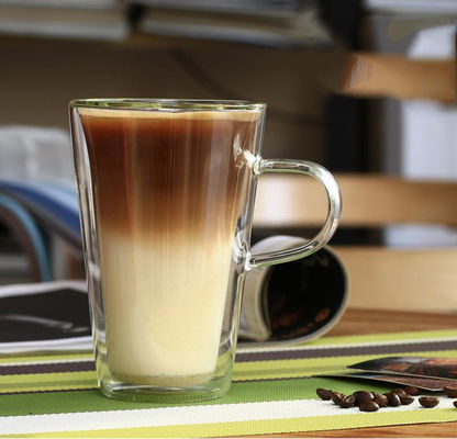Судомойки/кофейная чашка 3,58 микроволн стеклянная медленно двигают высокий элегантный дизайн поставщик