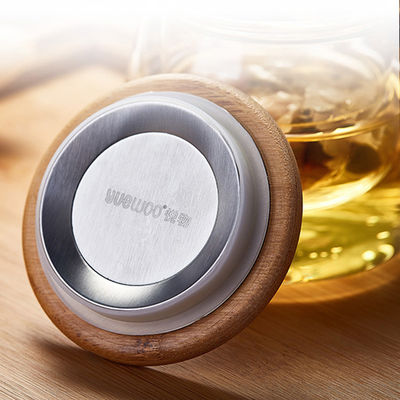 Чашка чая с Инфузер, рука бамбуковой ясности крышки стеклянная дунутый создатель чая офиса поставщик