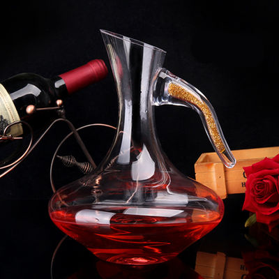 Графинчик вина классического дизайна круглый, рука дунутый неэтилированный стеклянный графинчик поставщик