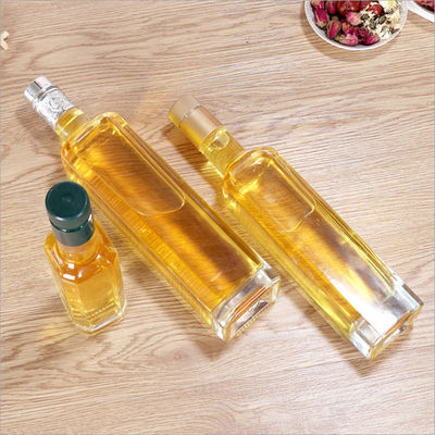 Прозрачная стеклянная бутылка оливкового масла с легким Поурер Дисвашер крышки безопасное для того чтобы распределить поставщик