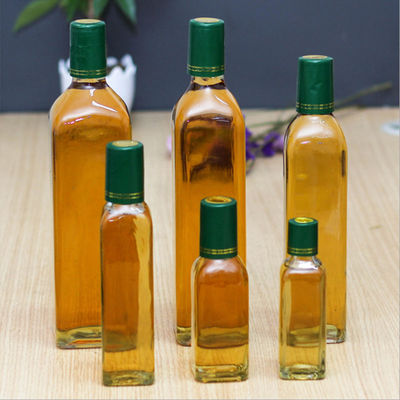 стеклянная бутылка оливкового масла 250мл/500мл/750мл с цветом ясности пылезащитного колпачка поставщик