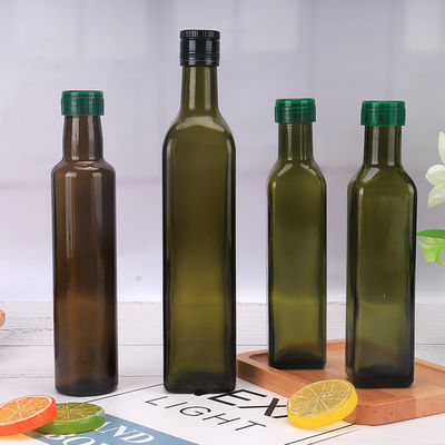 Бутылка оливкового масла 750 Мл стеклянная в сделанной машине предохранения от солнечного света запаса поставщик