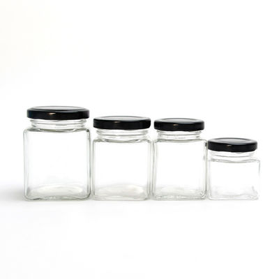 Опарникы конфеты квадратного меда пчелы стеклянные, прочный стеклянный пищевой контейнер легкий для использования поставщик