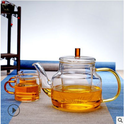 Прочный чайник Стоветоп безопасный, чайник боросиликатного стекла ясный с Инфузер поставщик