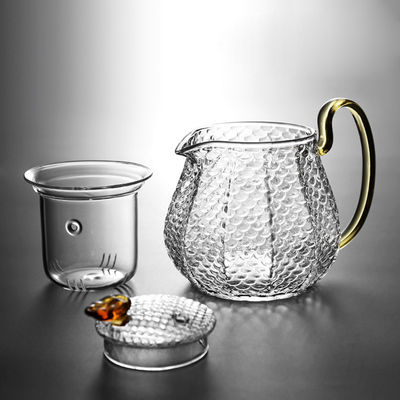 Теплостойкий ясный стеклянный изогнутый сейф Стоветоп чайника пускает ростии стеклянный создатель чая поставщик